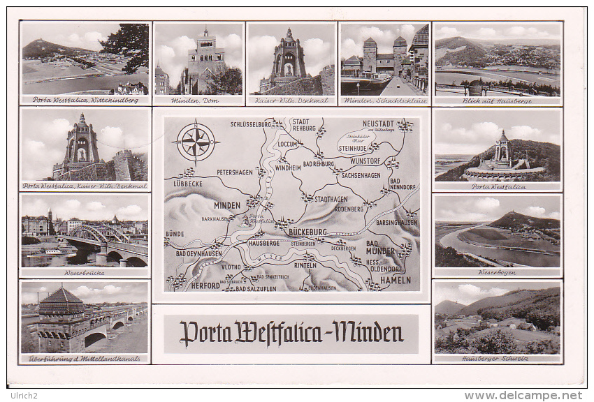 AK Porta Westfalica - Minden - Mehrbildkarte - 1953 (8281) - Porta Westfalica