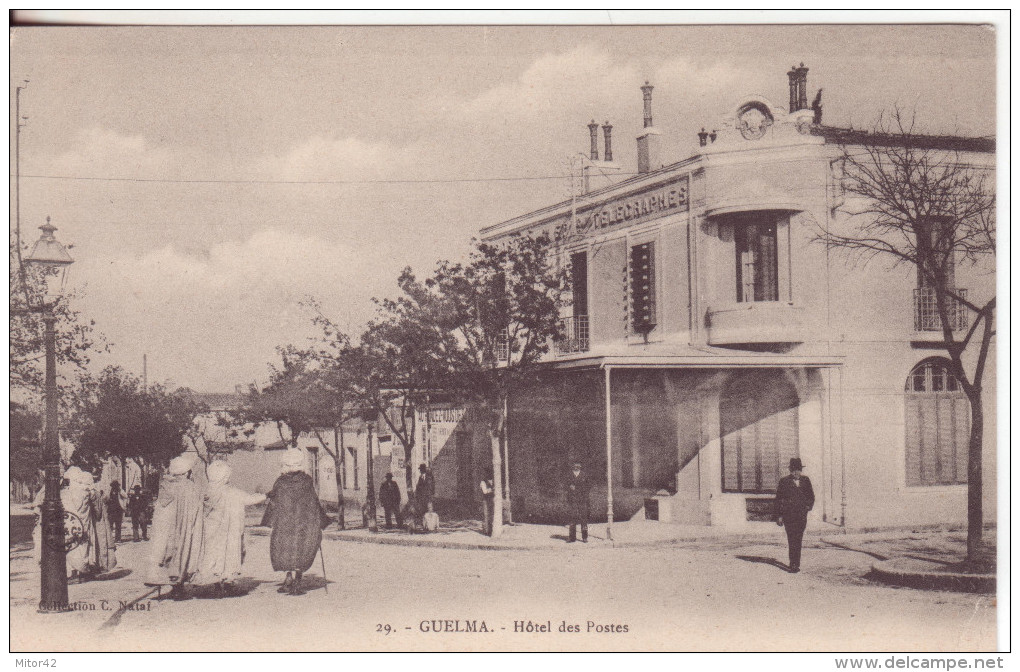 186-Guelma-Algeria- Hotel Des Postes-v.1906 X Paris - Guelma