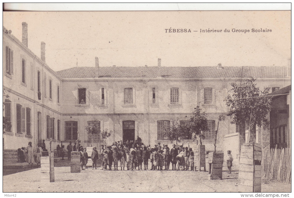 188-Tebessa-Algeria- Gruppo Scolastico-Scuola-Groupe Scolaire-école-Group School-School-v.1906 - Tebessa