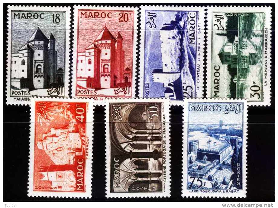 MAROCO - ARCHITECTURE  - **MNH - 1955 - Mosques & Synagogues