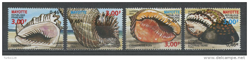 MAYOTTE 2000 N°92/95 **  Neufs = MNH Superbes Coquillages  Shells Faune Marine - Neufs