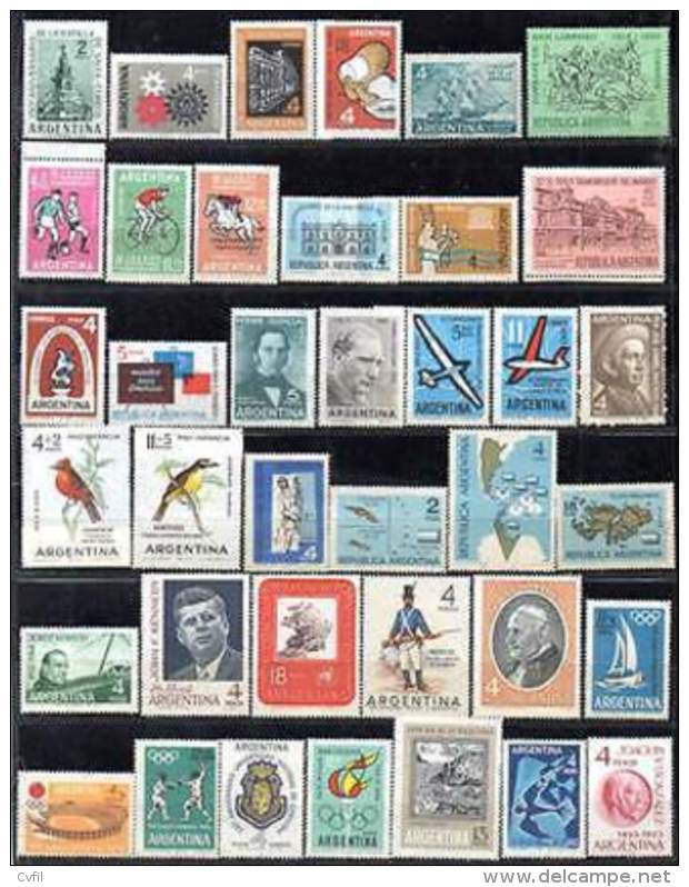 ARGENTINE 1963-65 - COMMEMORATIFS (67v) - Unused Stamps