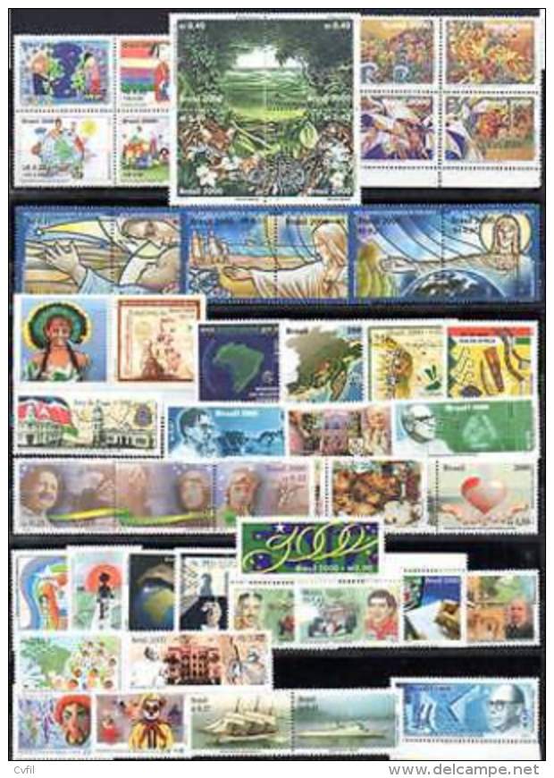 BRÉSIL ANNÉE 2000 Avec PERSONNALISÉS (140v + 3 Blocs) - Unused Stamps