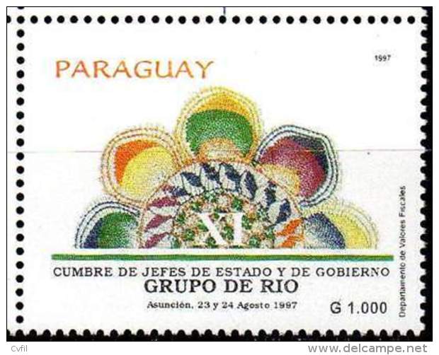 PARAGUAY 1997. Sommet De Chefs D'Etat. Groupe De Rio (1) - Paraguay