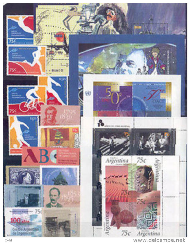 ARGENTINE / ARGENTINA 1995 - COMMEMORATIFS 18v + 4 BF - Neufs