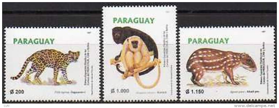 PARAGUAY 1997. Exposition Philatélique Du Mercosur. Faune (3) - Other & Unclassified