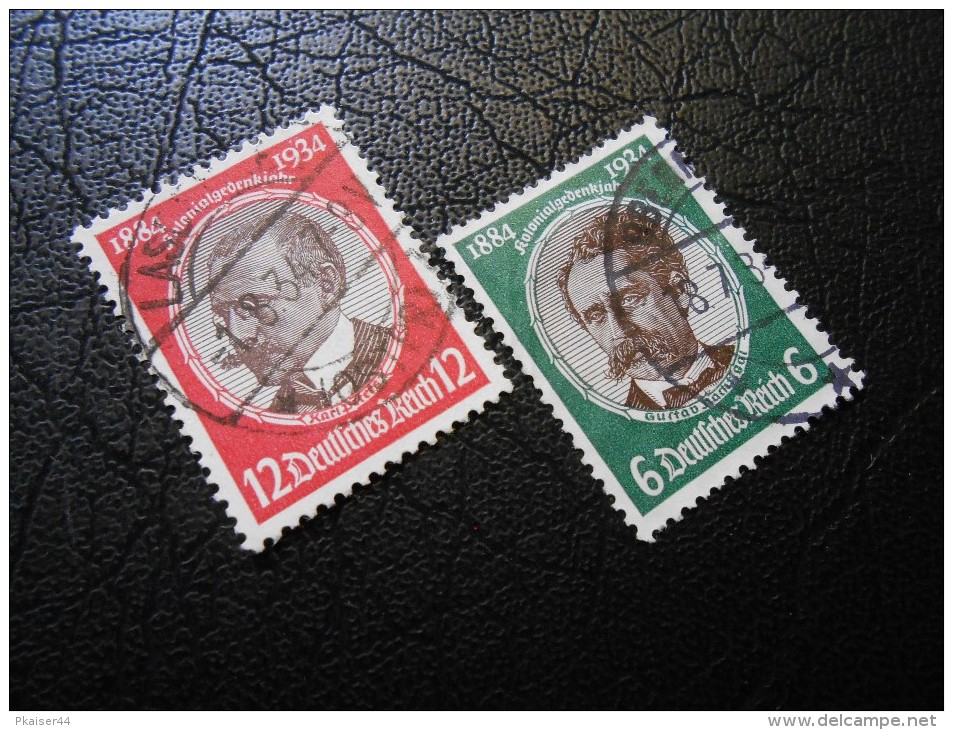 D.R.Mi 541x+542x - 6+12Pf  Kolonialforscher 1934 - Used Stamps