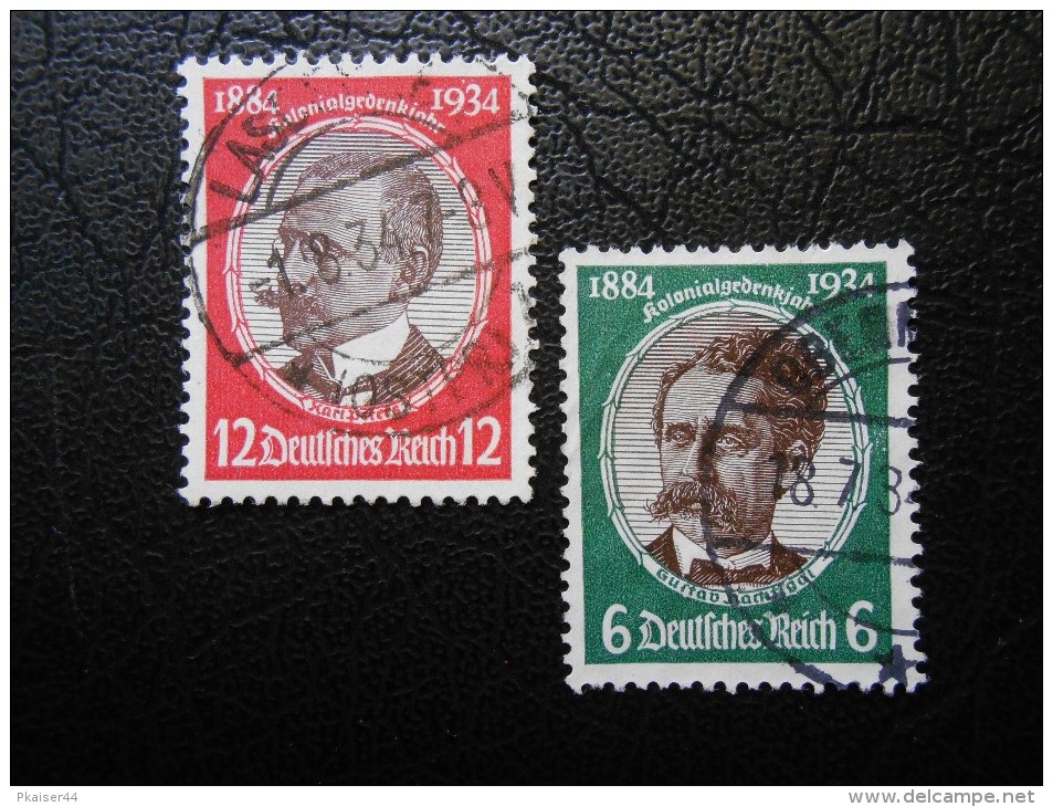 D.R.Mi 541x+542x - 6+12Pf  Kolonialforscher 1934 - Used Stamps