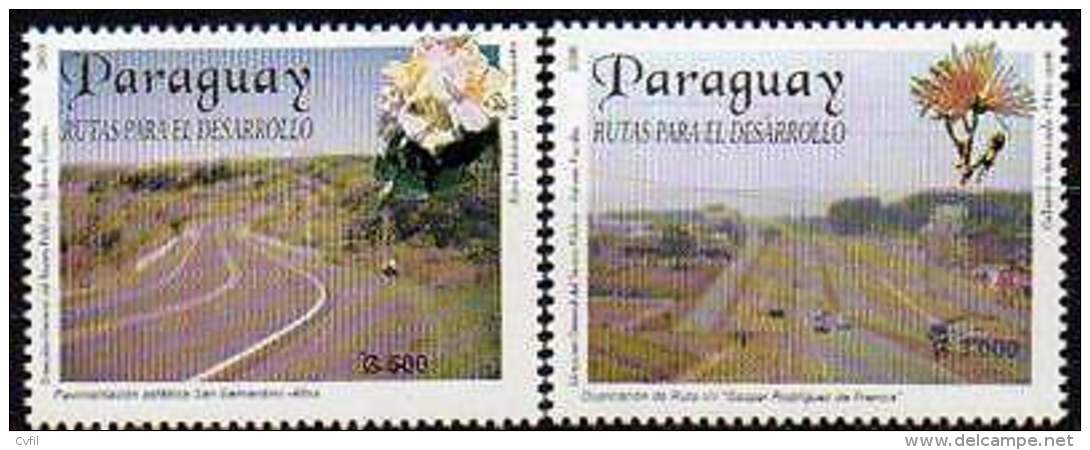 PARAGUAY 2000. Développement Du Réseau Routier. Fleurs (2) - Paraguay