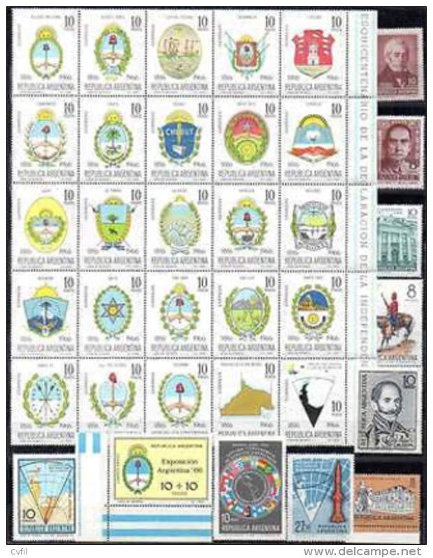 ARGENTINE / ARGENTINA 1966 - COMMEMORATIFS (55v + 1 BF) - Neufs