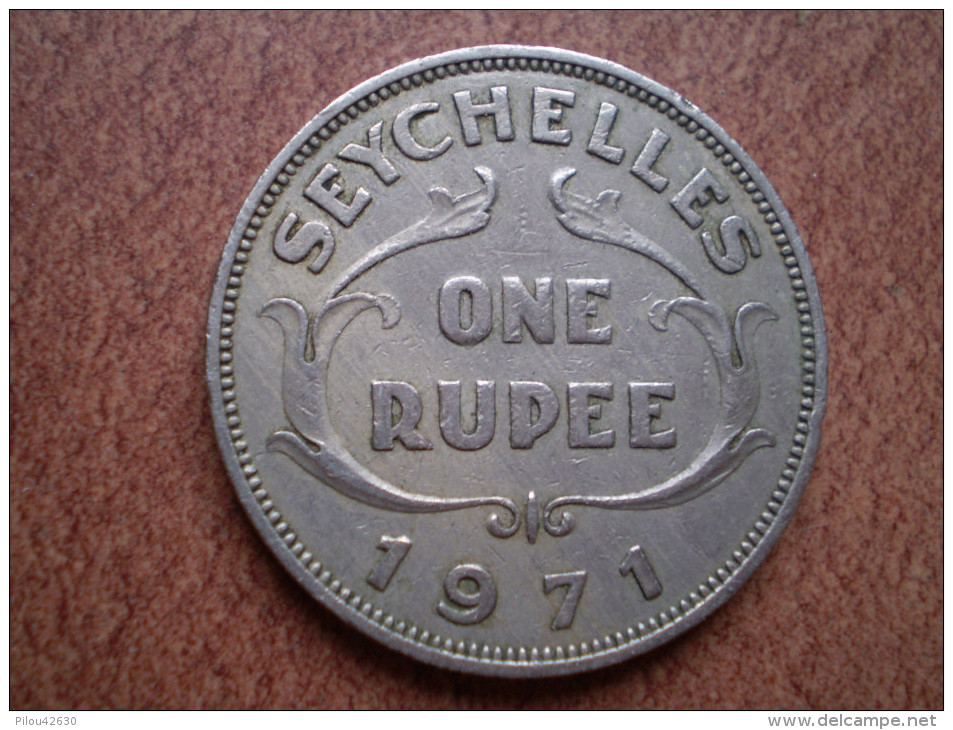 Seychelles : One Rupee 1971 ; Portrait Reine Elisabeth II D'angleterre - Seychelles