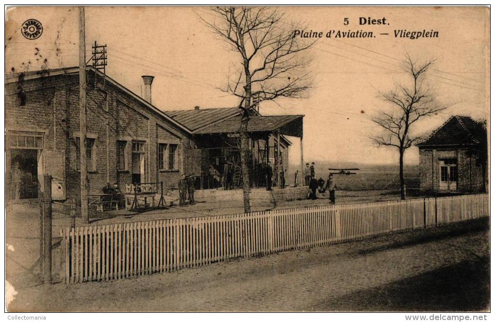 BRABANT  2 PK Diest  Vliegplein  1925  Zicht Op De Stad  1902 - Diest