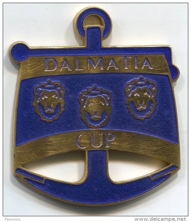 THE INTERNATIONAL YACHTING TROPHY OF YUGOSLAVIA 1984 - Dalmatia Cup, Enamel. ORIGINAL!!! - Sailing, Yachting