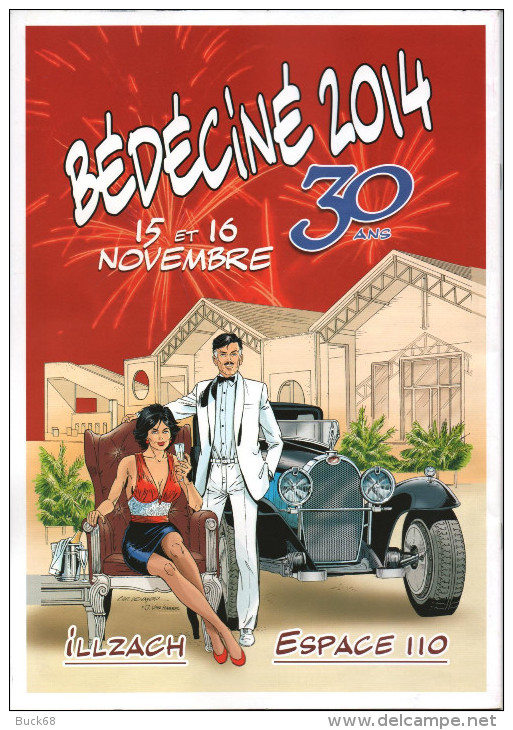 BEDECINE 2014 ILLZACH Affiche Christian DENAYER Festival Bande Dessinée (Wayne SHELTON Strip Comics Cartoon) - Plakate & Offsets