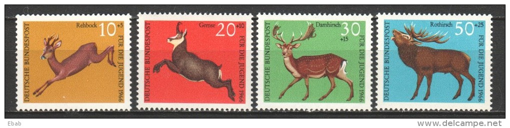 Germany Bund 1964-1965-1966-1967 - 4 Complete Series ANIMALS MNH - Ongebruikt