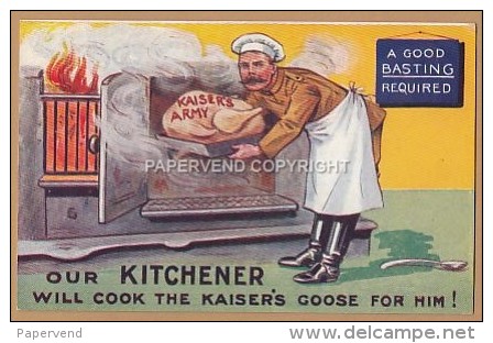 WW1  KITCHENER Cooking Kaiser's Goose  1w107 - Guerre 1914-18