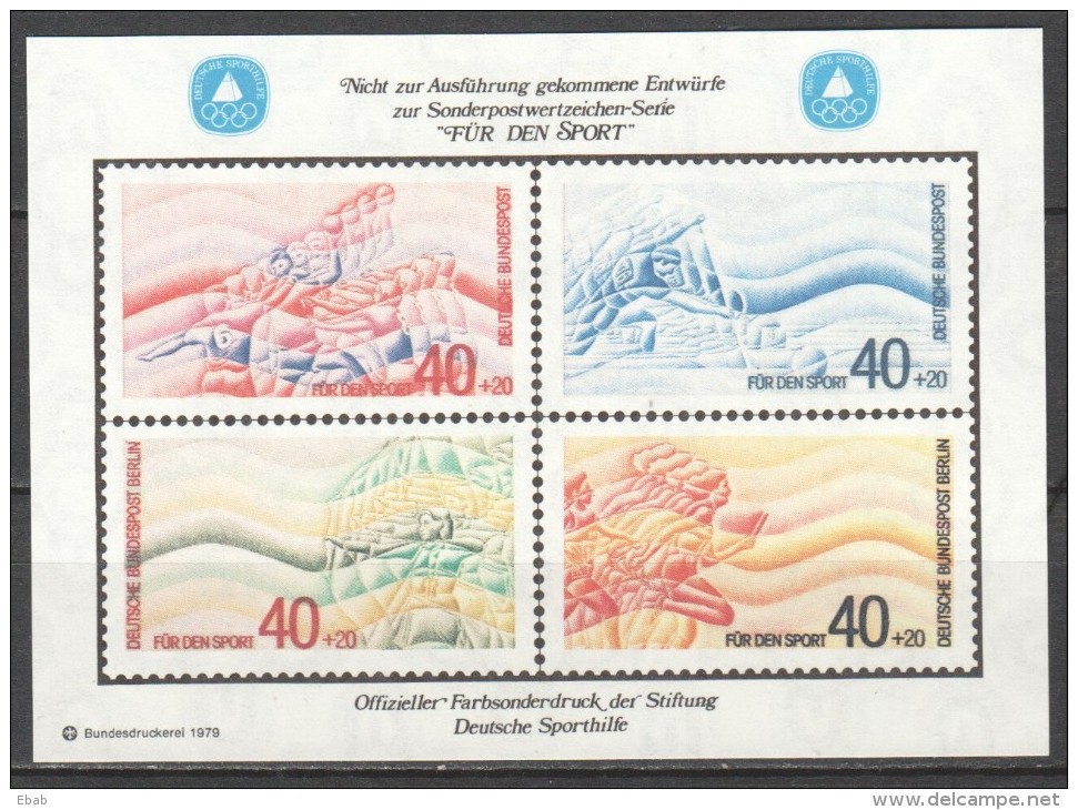 Germany Bund - collection of 19 colour samples (Farbsonderduck) Bundesdruckerei