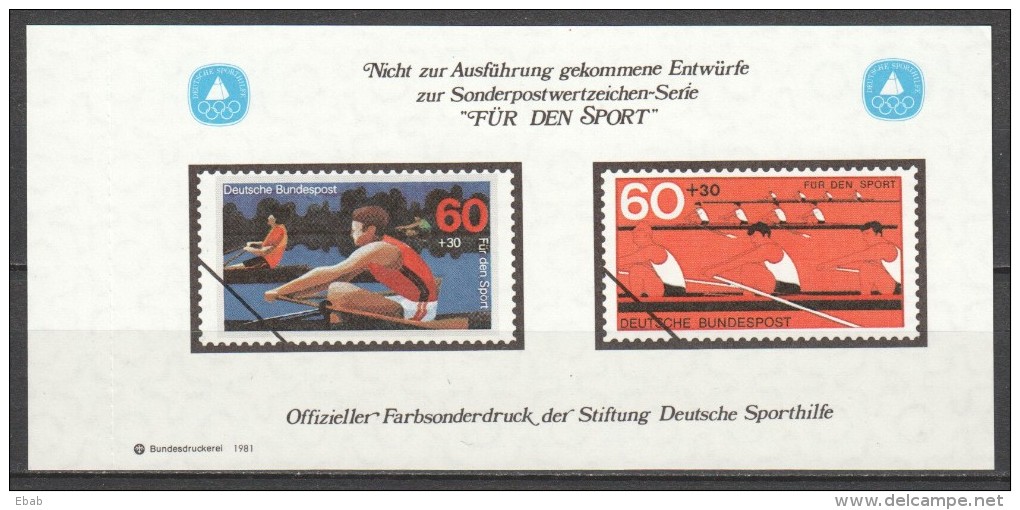 Germany Bund - collection of 19 colour samples (Farbsonderduck) Bundesdruckerei
