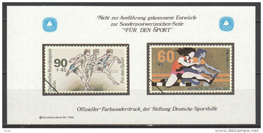 Germany Berlin - Collection Of 11 Colour Samples (Farbsonderduck) Bundesdruckerei - Altri & Non Classificati