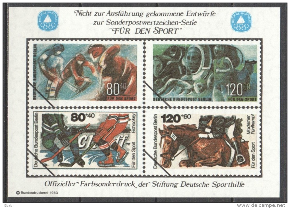 Germany Berlin - collection of 11 colour samples (Farbsonderduck) Bundesdruckerei