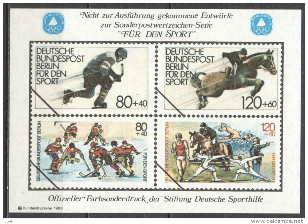 Germany Berlin - collection of 11 colour samples (Farbsonderduck) Bundesdruckerei