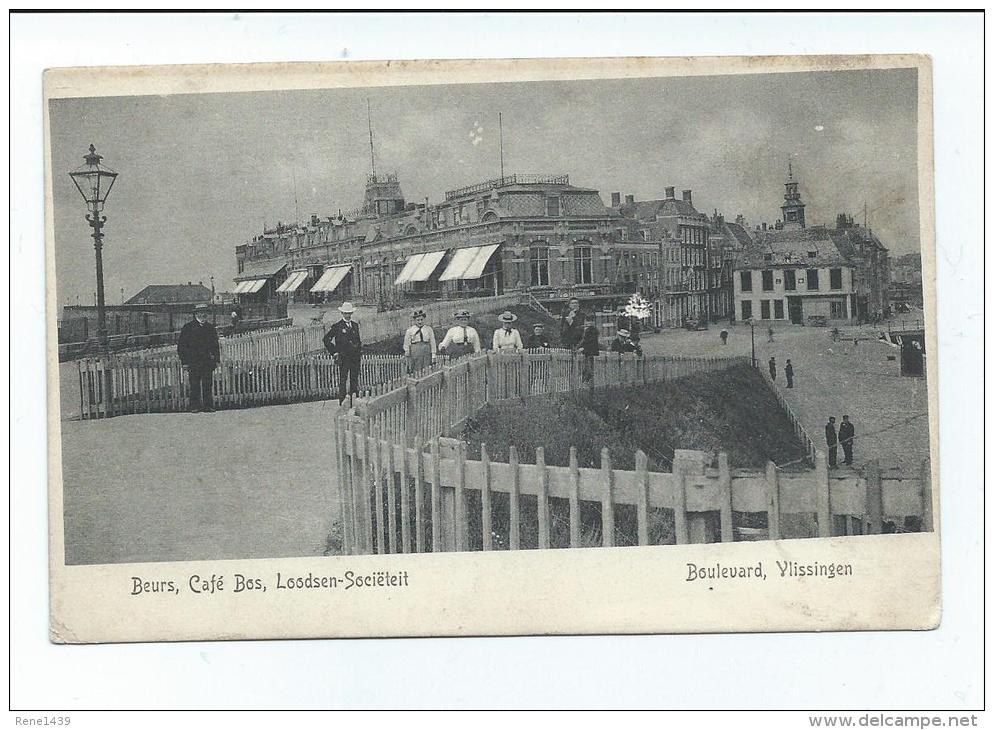 2014.  Vlissingen - Beurs , Café Bos, Loodsen-Sociëteit  - Boulevard Vlissingen - Vlissingen