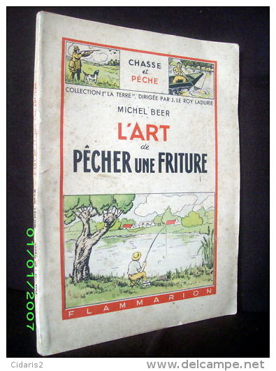 "L’ART DE PECHER UNE FRITURE" Peche Fishing Fish Fisch Fischerei Angeln Poisson 1945 ! - Caza/Pezca