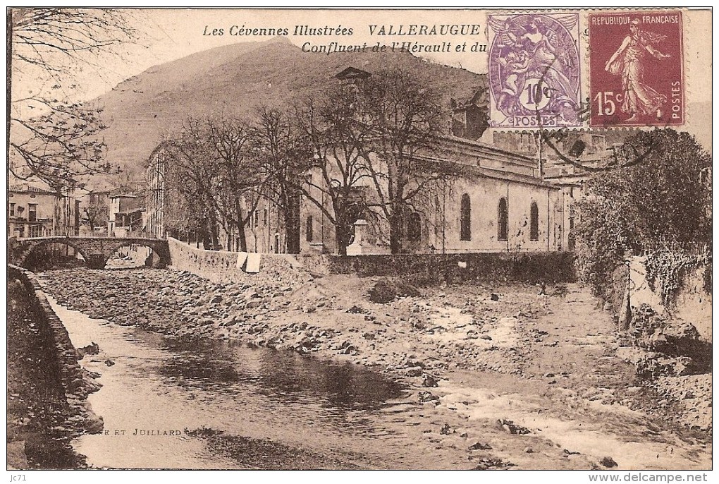 30 - Valleraugue - Confluent De L'herault Et Du ....  -Bel état- 1925 - Valleraugue