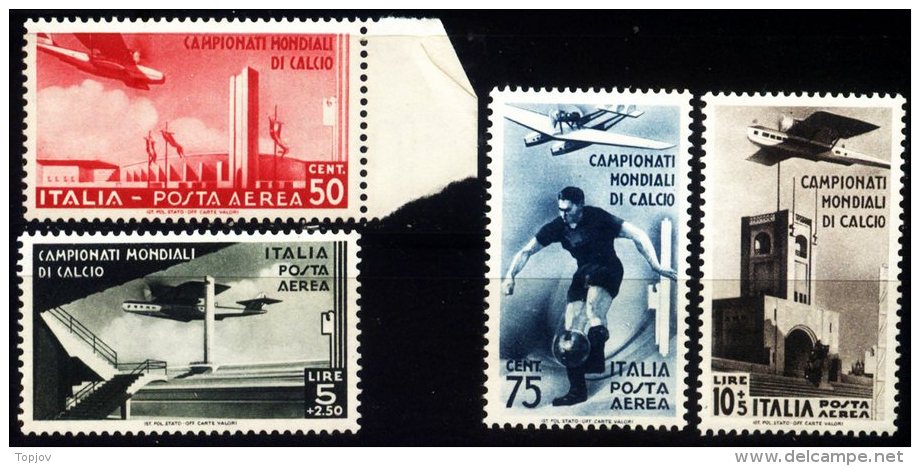 ITALIA - ITALY - WORLD  CUP - FIFA - AIR Set - Stadio Di TORINO FIRENZE  BOLOGNA- **MNH - 1934 - 1934 – Italien