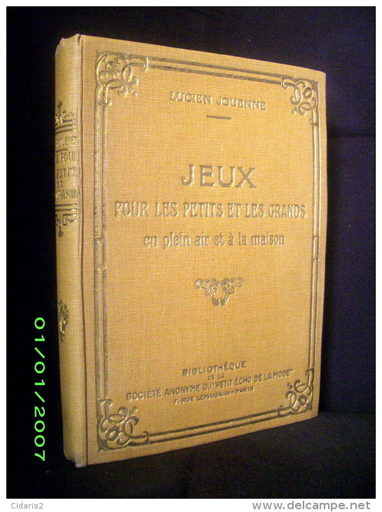 "JEUX POUR LES PETITS ET LES GRANDS" Jouenne Sport Jeux Carte Balle Ballon Ecole School Education Physique Ca 1930 ! - 0-6 Jaar