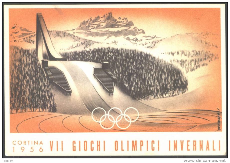 ITALIA - ITALY - CORTINA -  SCI : STAFFETTA MASCHILE - MK - 1956 - Inverno1956: Cortina D'Ampezzo