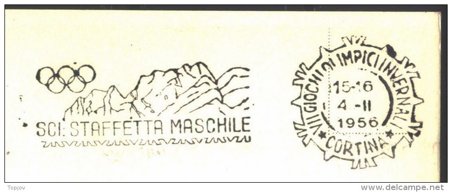 ITALIA - ITALY - CORTINA -  SCI : PATTINAGGIO VELOCITA - MK - 1956 - Winter 1956: Cortina D'Ampezzo