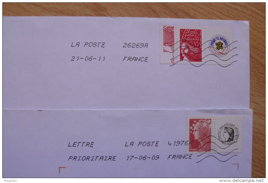 Timbres Personnalisés Sur Lettre - N° Yvert 3587A (Service Philatélique) & 4230A (Philat'EG National) - Autres & Non Classés