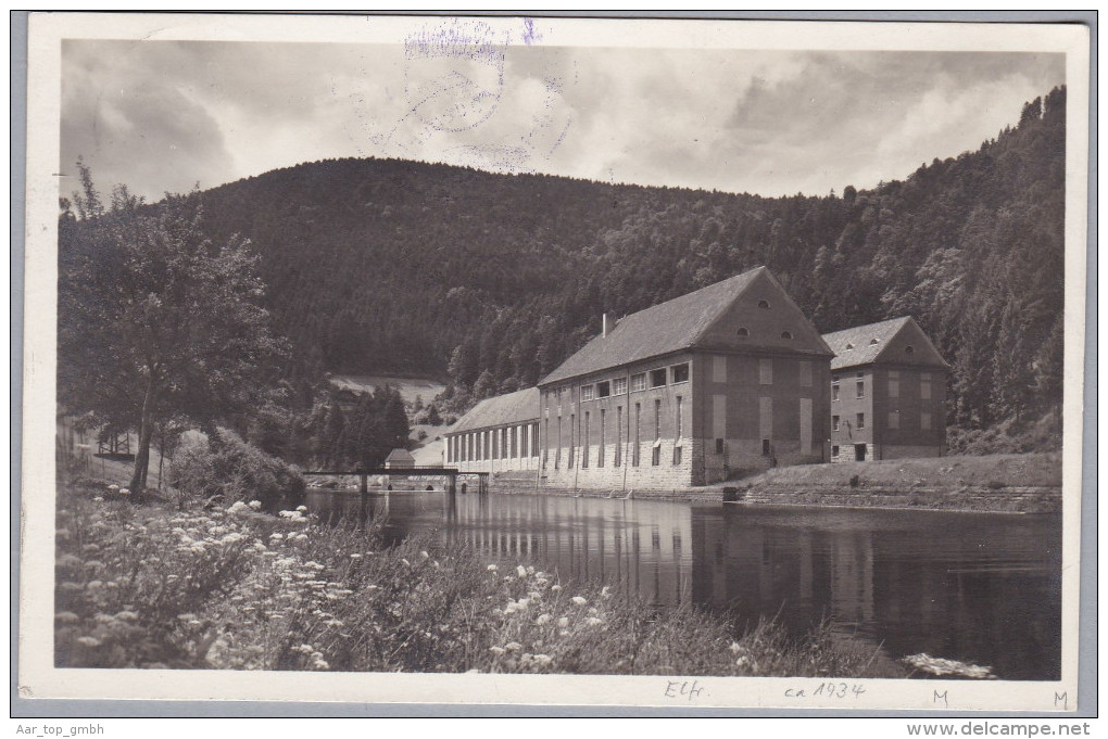 BW FORBACH 1937-6-9 Sand Murg-Schwarzenbachwerk Krafthaus Foto Ganske - Forbach