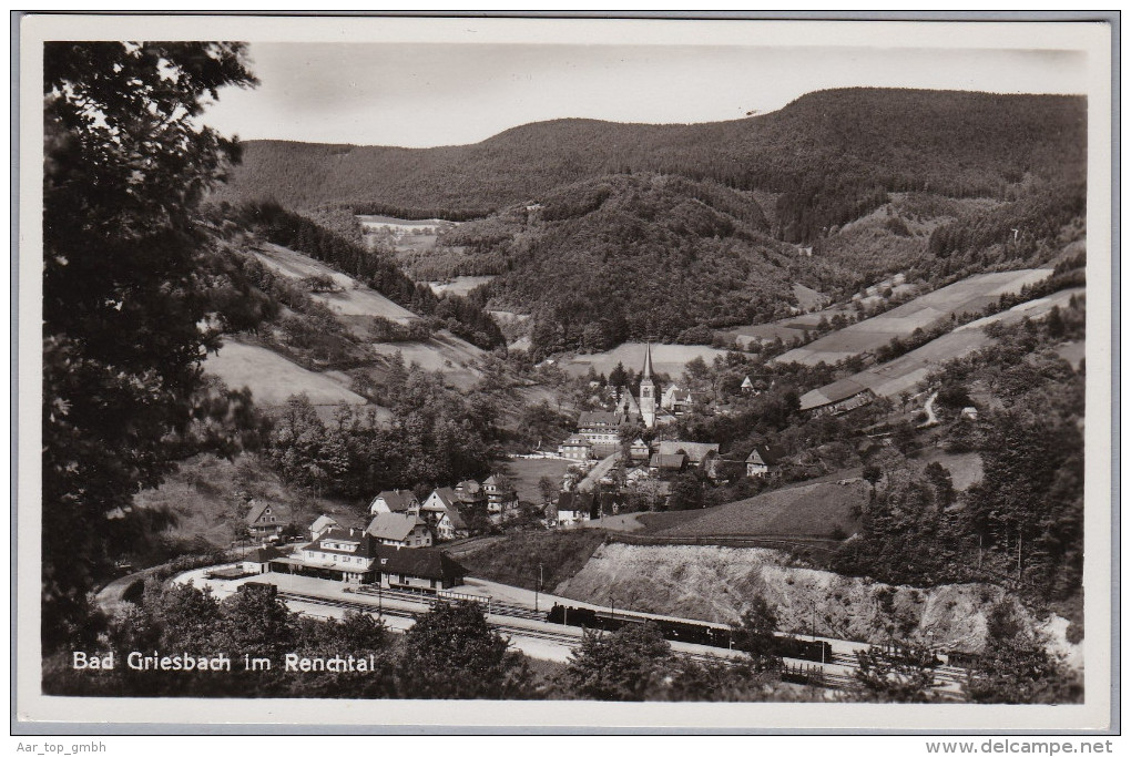 BW BAD GRIESBACH Ungebraucht Bahnhof Foto Franckh - Bad Peterstal-Griesbach