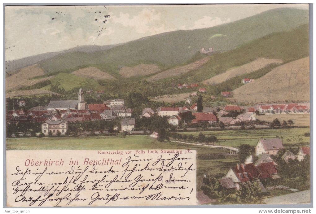 BW OBERKIRCH 1899-9-21 Oberkirch Ges Nach Herbolzheim Foto Félix Luib - Oberkirch