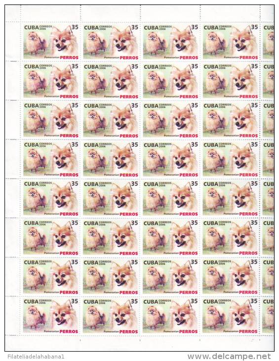 2006.514 CUBA MNH SHEET COMPLETE 2006 MNH DOG - Hojas Y Bloques