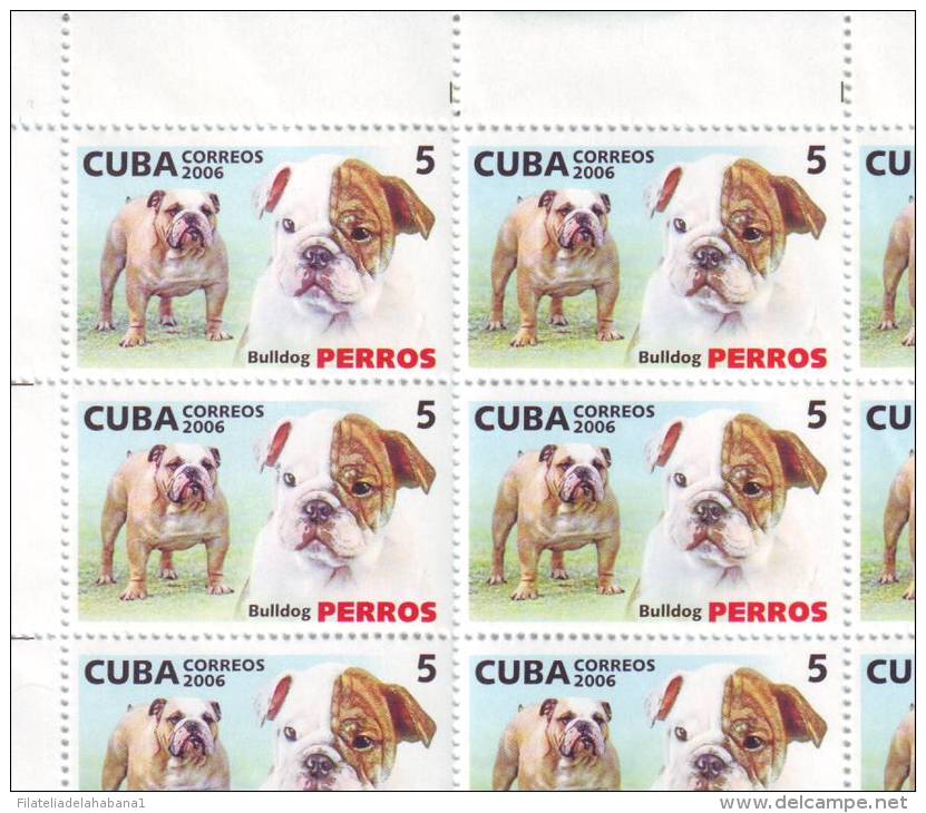 2006.514 CUBA MNH SHEET COMPLETE 2006 MNH DOG