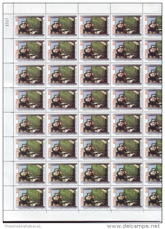 2002.506 CUBA COMPLETE MNH SHEET 2002 ERNESTO CHE GUEVARA. 35 ANIV DE SU MUERTE. - Hojas Y Bloques