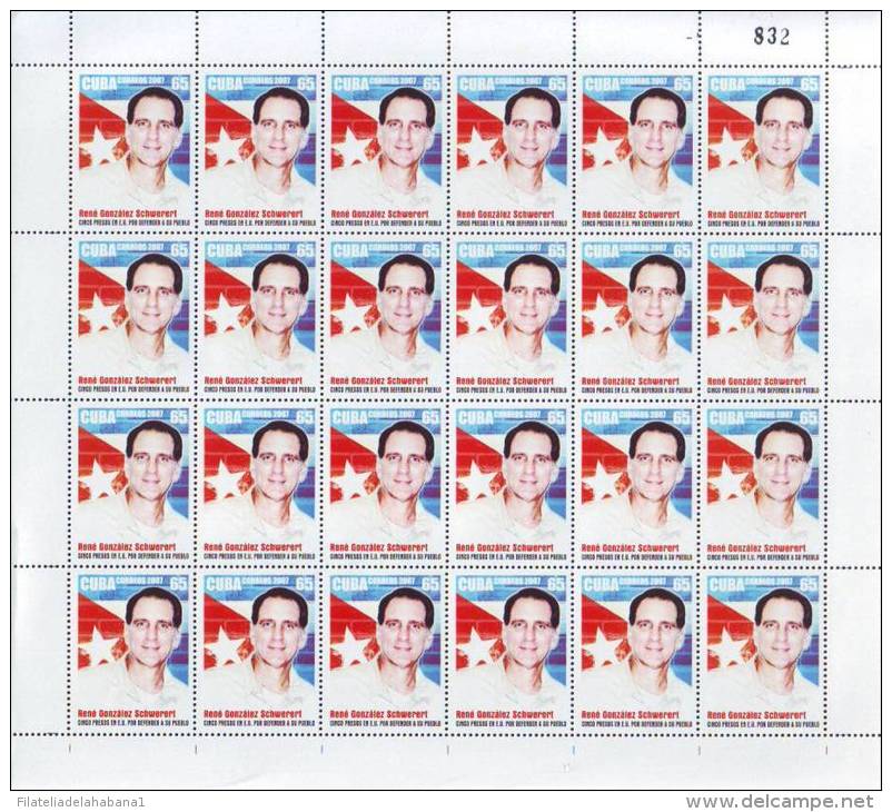 2007.527 CUBA MNH SHEET COMPLETE 2007 MNH SECRET SPIES. SPY. ESPIONAJE. - Hojas Y Bloques