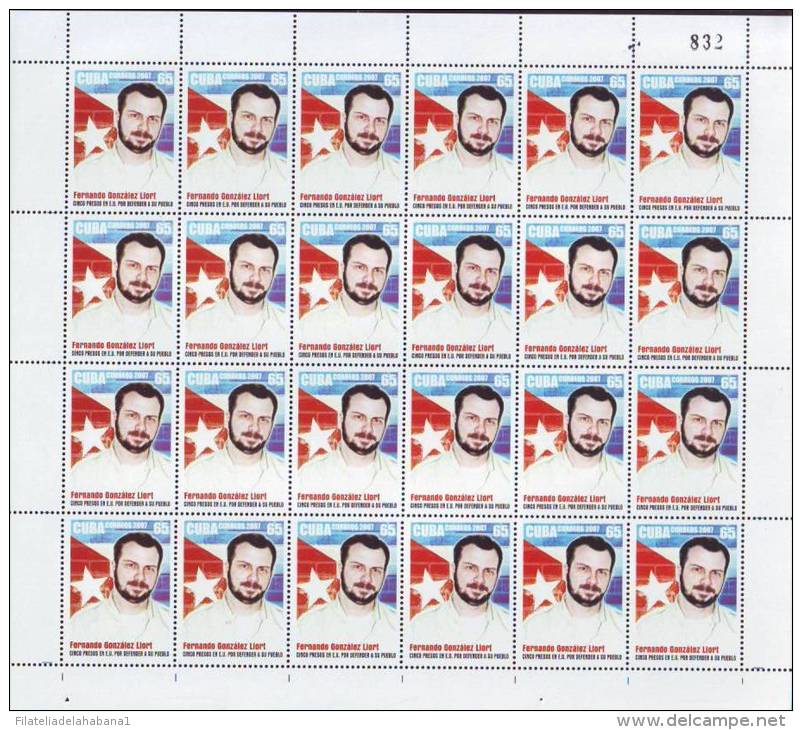 2007.527 CUBA MNH SHEET COMPLETE 2007 MNH SECRET SPIES. SPY. ESPIONAJE. - Hojas Y Bloques