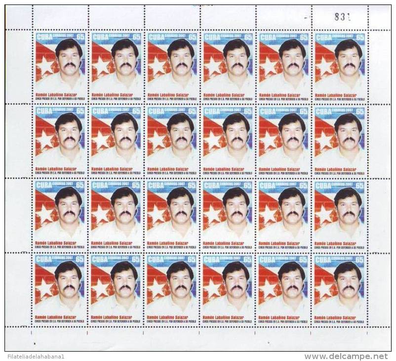 2007.527 CUBA MNH SHEET COMPLETE 2007 MNH SECRET SPIES. SPY. ESPIONAJE. - Hojas Y Bloques