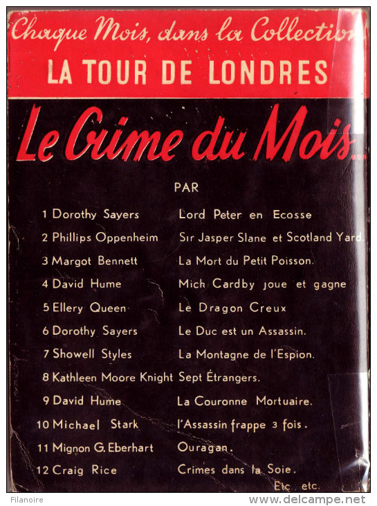 James Hadley CHASE 12 Balles Dans La Peau (EO, 1948) La Tour De Londres N°13 - Livre Plastic - La Tour De Londres