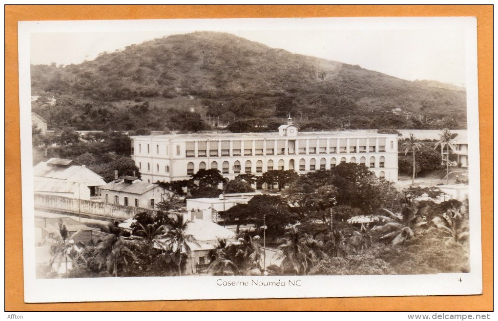Caserne Noumea New Caledonia Old Real Photo Postcard - Nouvelle-Calédonie