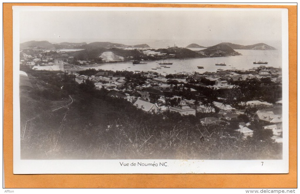Vue De Noumea New Caledonia Old Real Photo Postcard - Neukaledonien