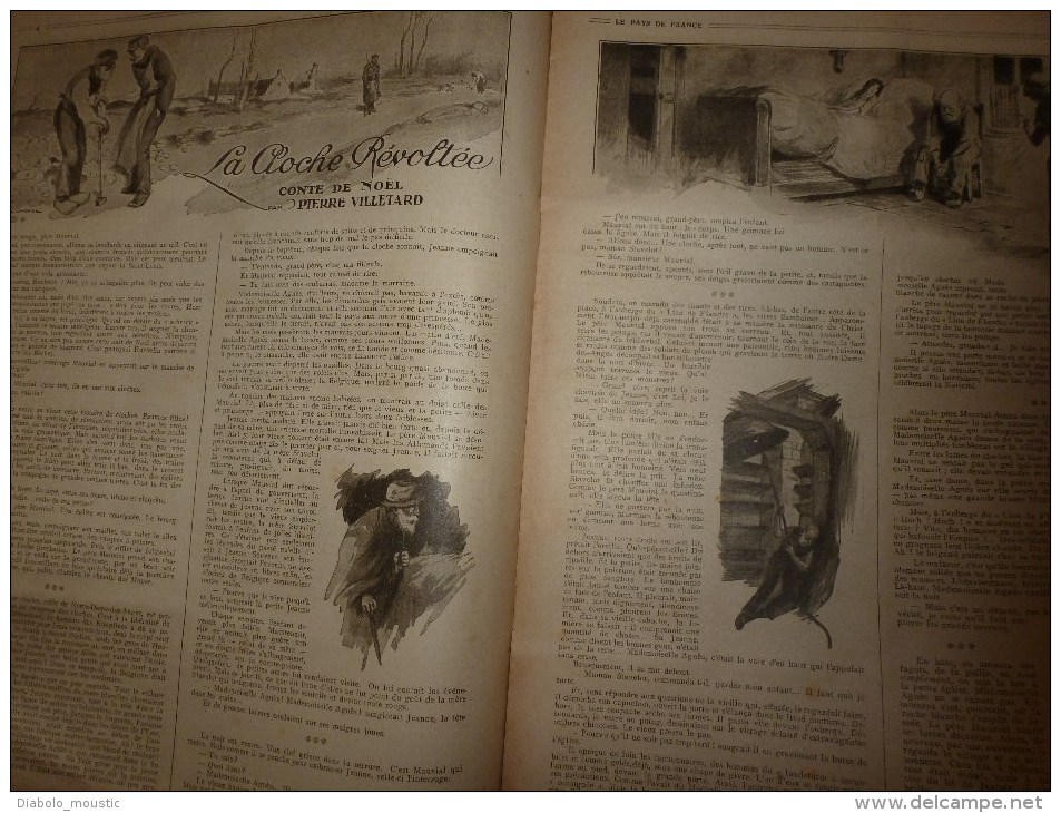 1916 LPDF: Publicité pleine page par O' GALOP; Noël du VENT de MER;Bombardement de MONT-ST-QUENTIN;Chrismas fantastique