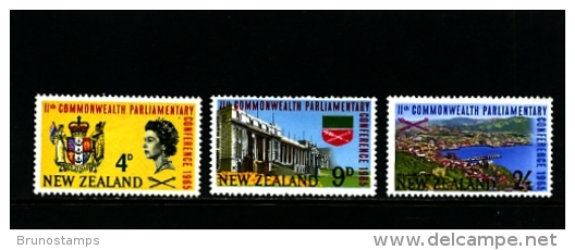 NEW ZEALAND - 1965  COMMONWEALTH PARLIAMENTARY CONFERENCE  SET MINT NH - Nuevos