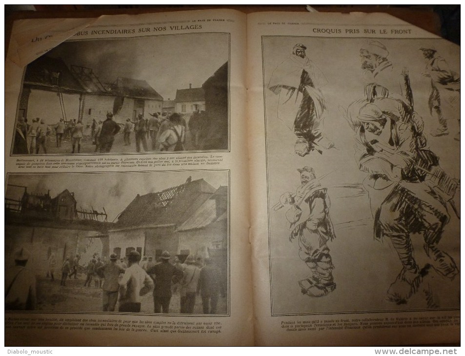 1916 LPDF:Tommies à MONASTIR;Nivelle;Guillaucourt;Tirailleurs sénégalais débarquent à Rufisque du PANAMA;Les bourriquets