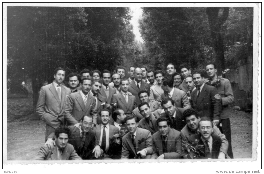 Foto Formato Cartolina - Portici - Parco Gussone - Maggio 1953 - Portici
