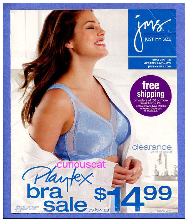 PUBLICITES USA RECLAME ADVERTISEMENT WERBUNG REKLAME PUBBLIITARI PUBLICIDAD For LINGERIE PLAYTEX BRAS BH - Publicités